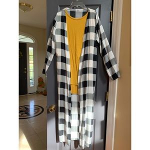 Buffalo Plaid Duster NWOT
